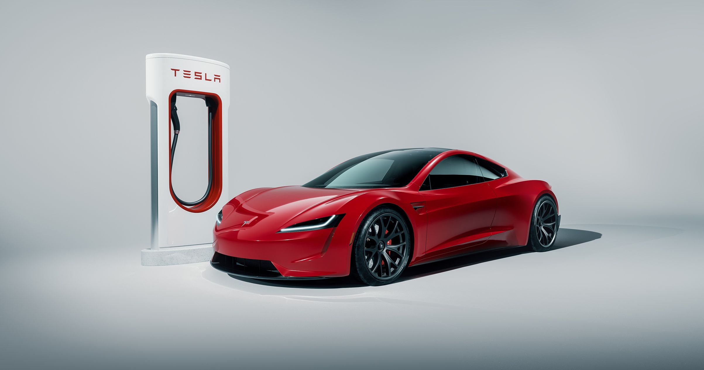 2410x1270 Tesla Roadster Charging Hub, HD Cars, 4k Wallpaper, Image, Background, Photo and Picture, Desktop