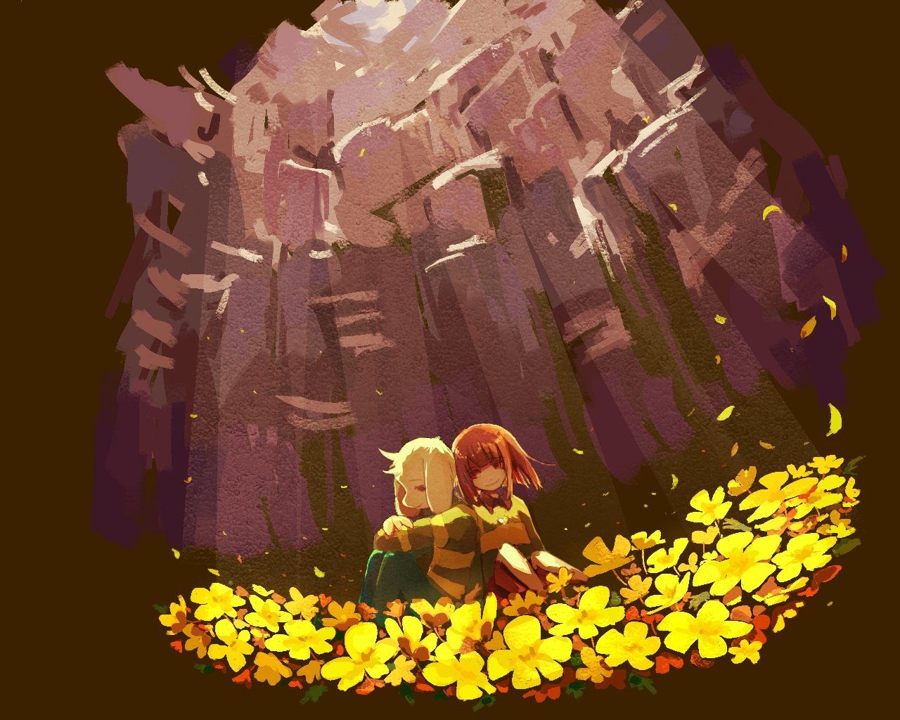 1280x1030 Undertale Asriel E Chara, Desktop