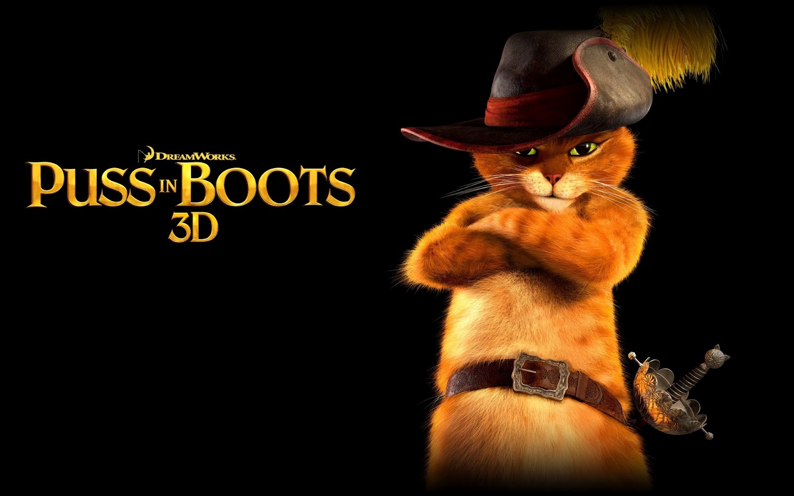 1600x1000 Banco de Imágenes Gratis: El gato con botas en 3D in boots (Wallpaper ), Desktop