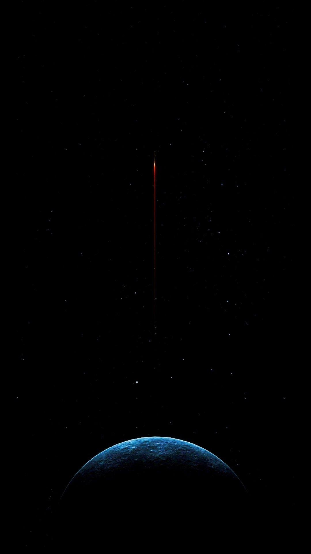 1080x1920 OLED space wallpaper optimized for iPhone, Phone