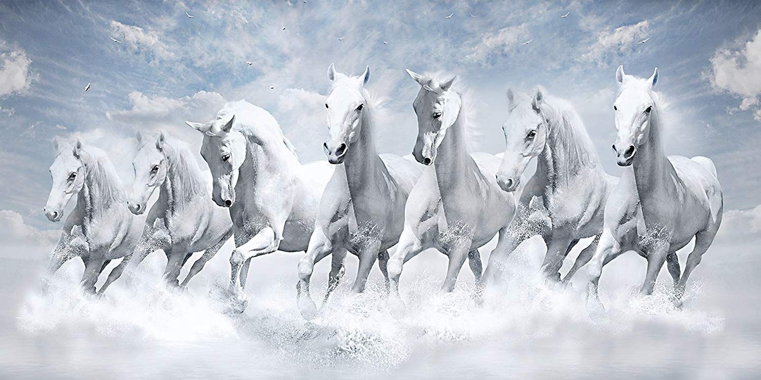 1500x750 Horse Full HD Wallpaper 1. Horse wallpaper, Horse wall art canvases, White horse painting, Dual Screen