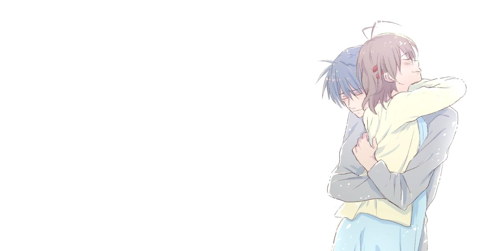 1920x980 Download  Okazaki Tomoya, Furukawa Nagisa, Clannad, Anime, Desktop