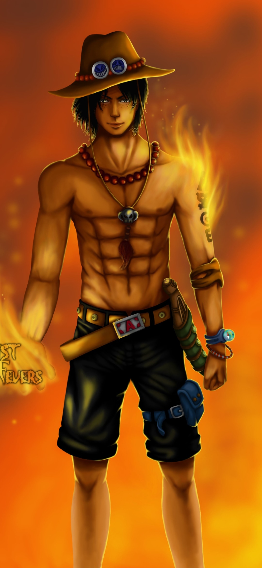 1080x2340 Wallpaper / Anime One Piece Phone Wallpaper, Portgas D. Ace,  free download, Phone