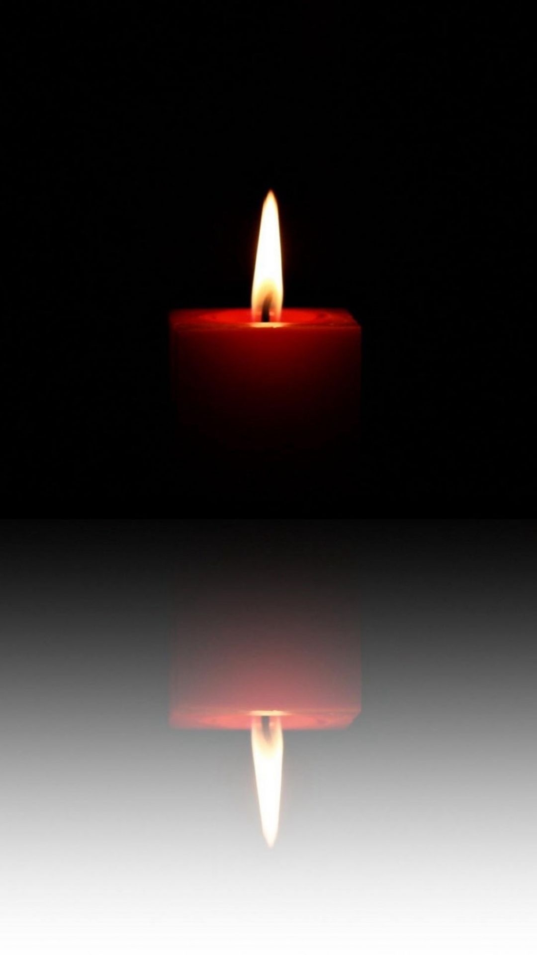 1080x1920 Candle Flame Image Reflection Dark, Phone