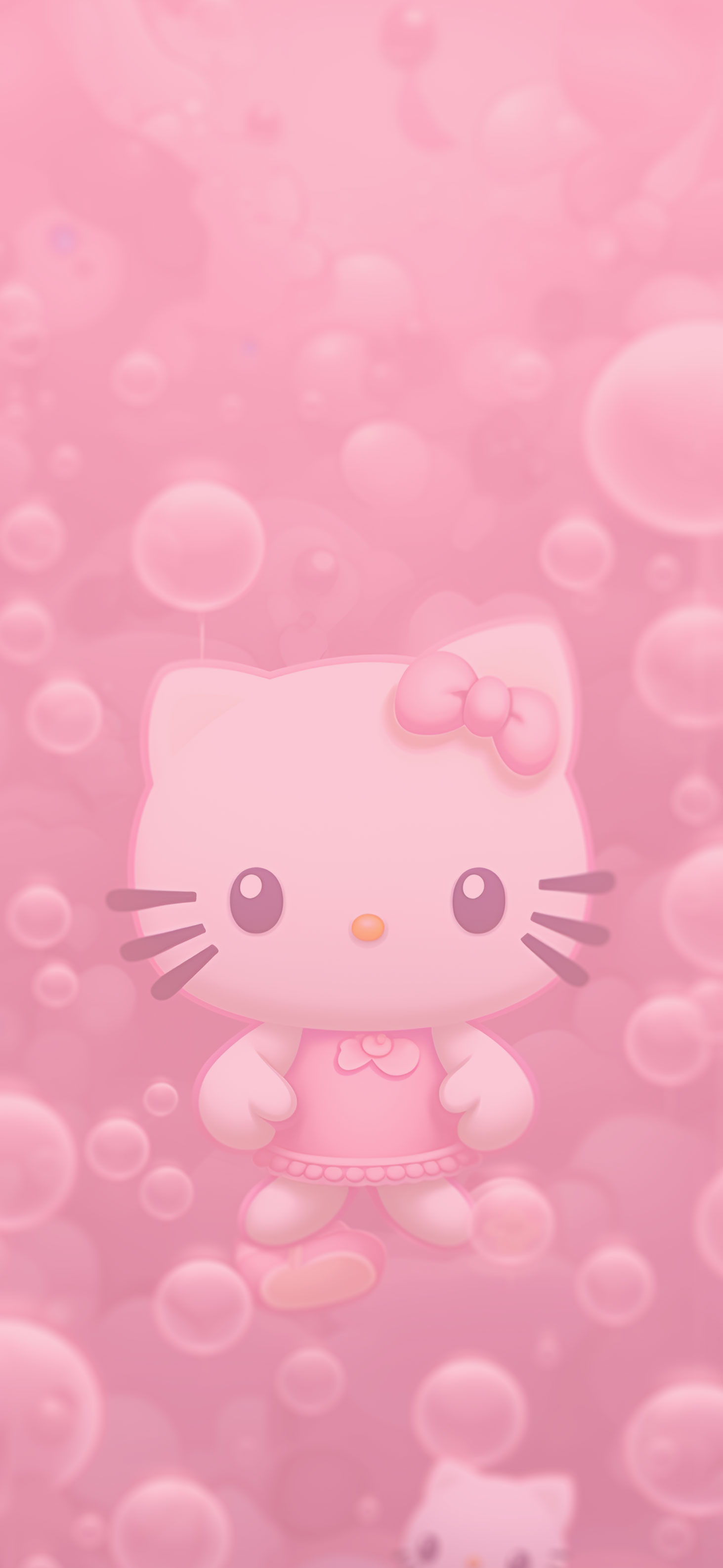 1470x3180 Hello Kitty & Bubble Pink Wallpaper Kitty Wallpaper iPhone, Phone