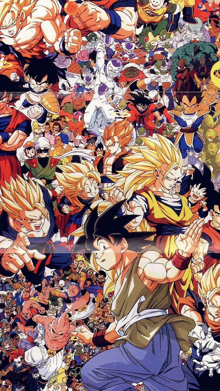 750x1340 Dragonball Full Art Illust Game Anime, Phone