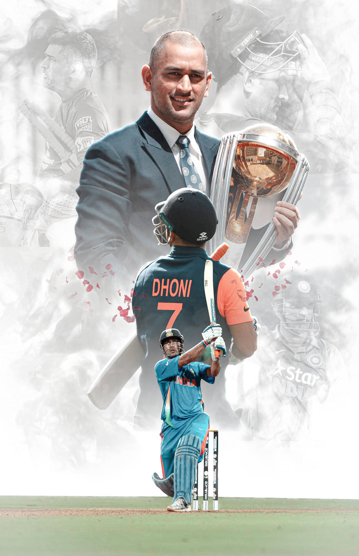 1250x1920 Download Icc World Cup Trophy Dhoni HD Wallpaper, Phone