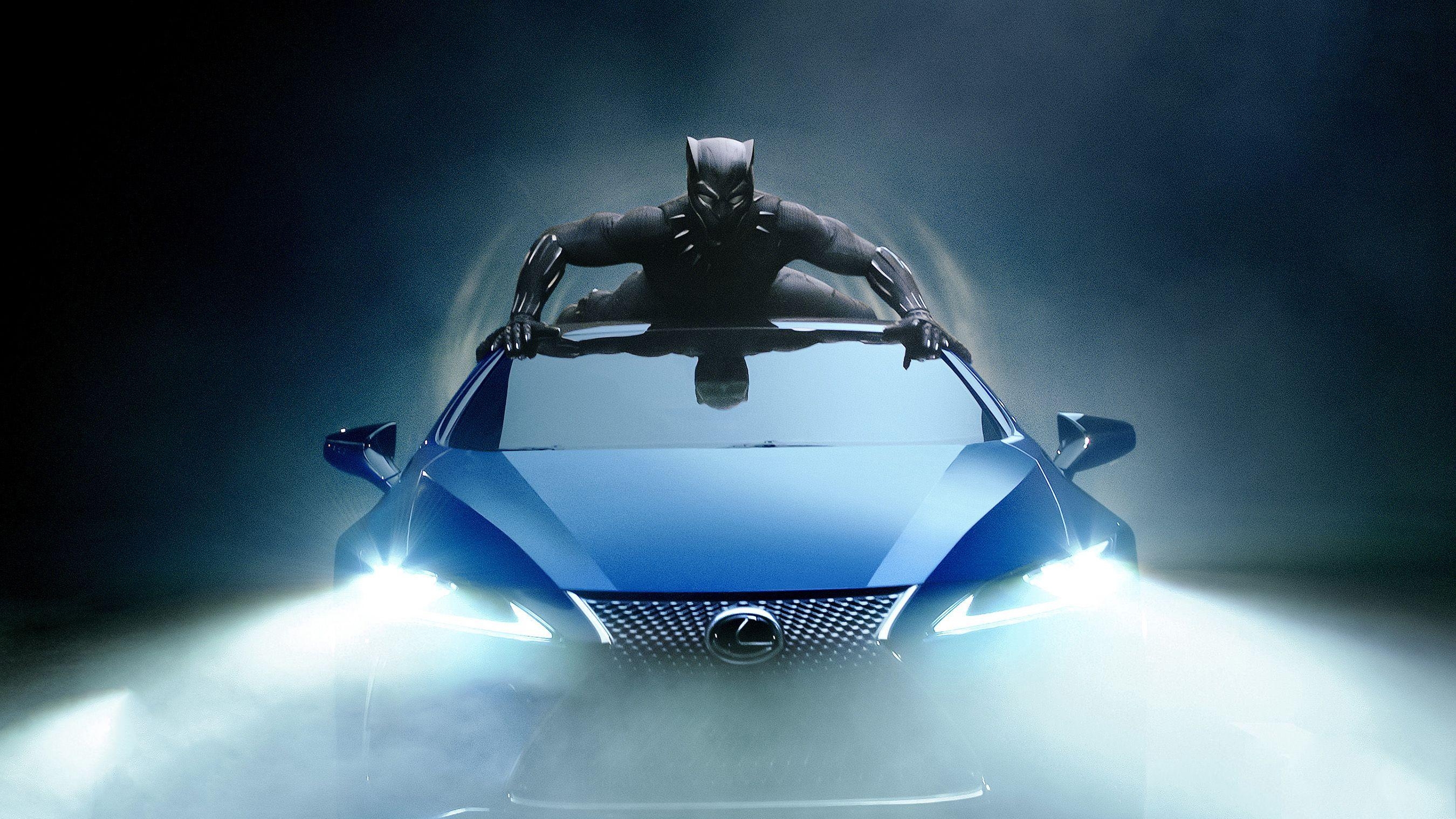 2700x1520 Wallpaper Lexus LC Black Panther, HD, Movies, Desktop