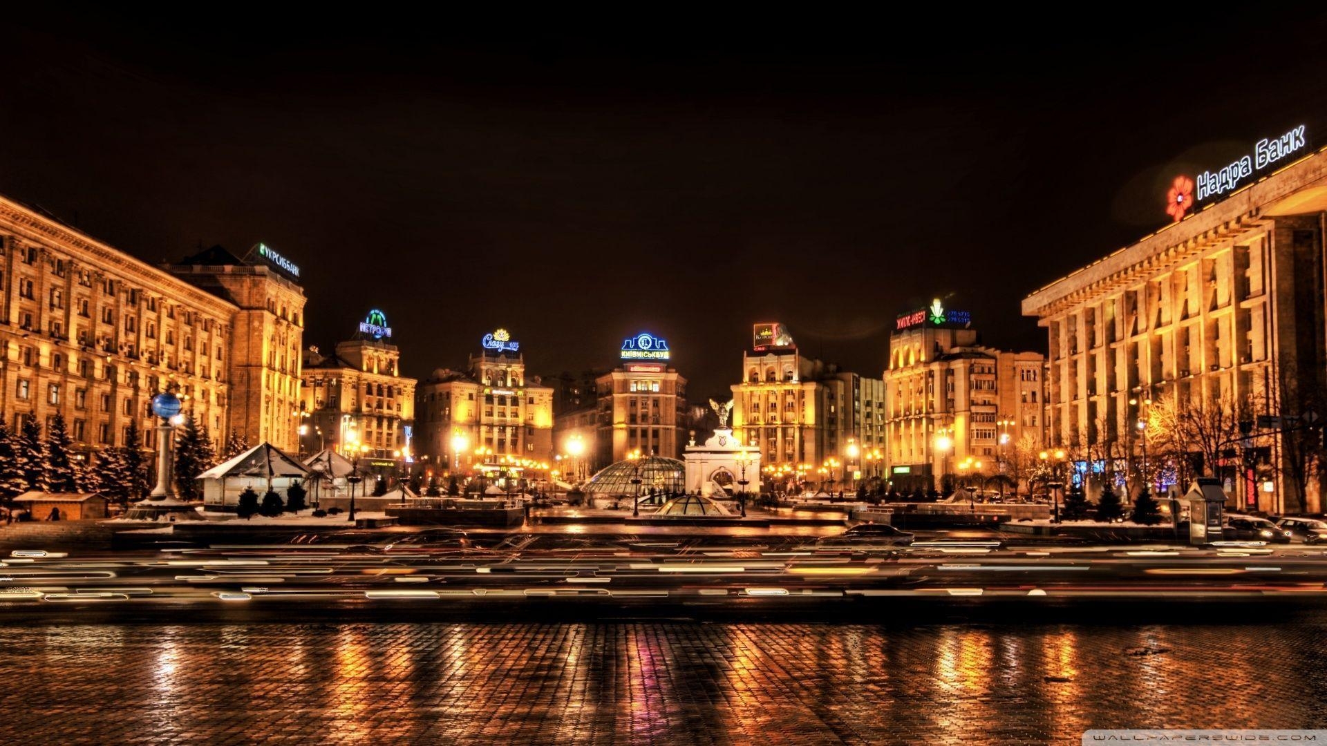 1920x1080 Kiev At Night, Ukraine HD desktop wallpaper, High Definition, Desktop