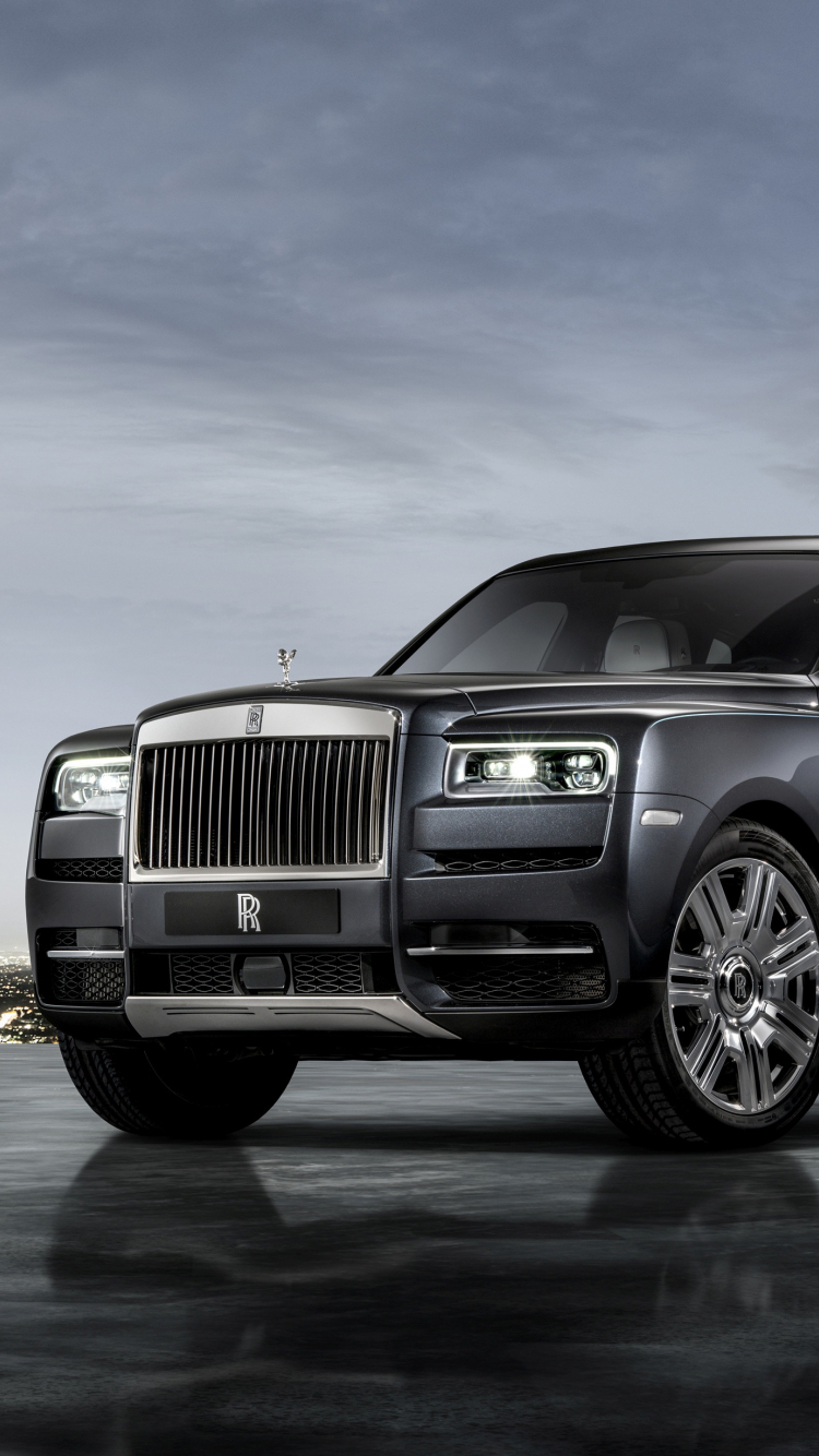 750x1340 Download Wallpaper  Rolls Royce Cullinan, Gray Luxury Car, Iphone Iphone  HD Background, 7394, Phone