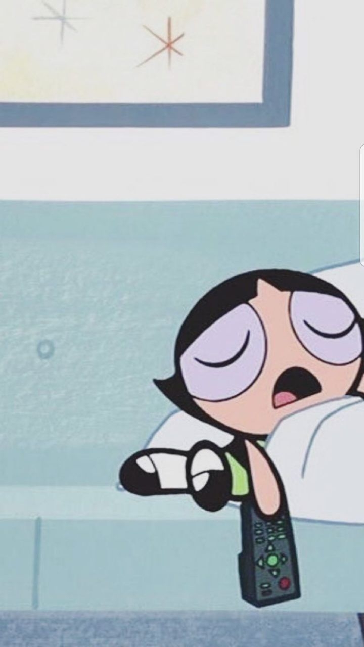 720x1280 iPhone Wallpaper - #powerpuff #buttercup #sleeping #mood #snooze, Phone