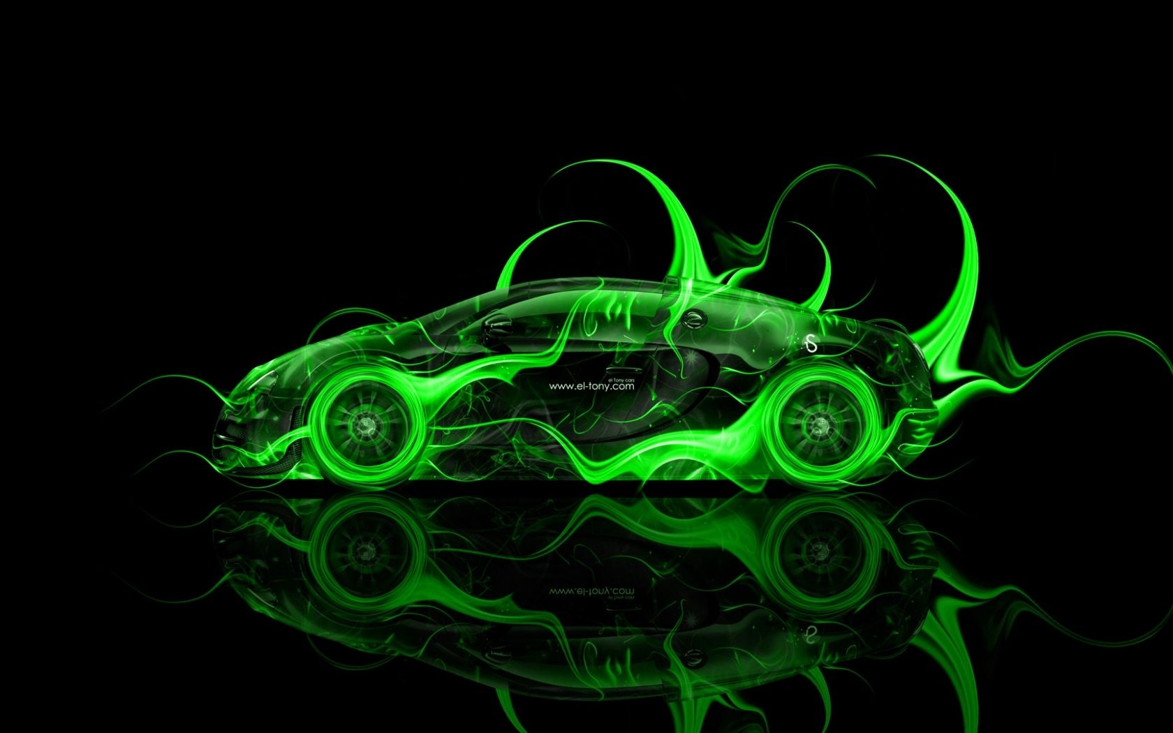 1680x1050 Free download Bugatti Veyron Side Fire Abstract Car 2014 el Tony, Desktop