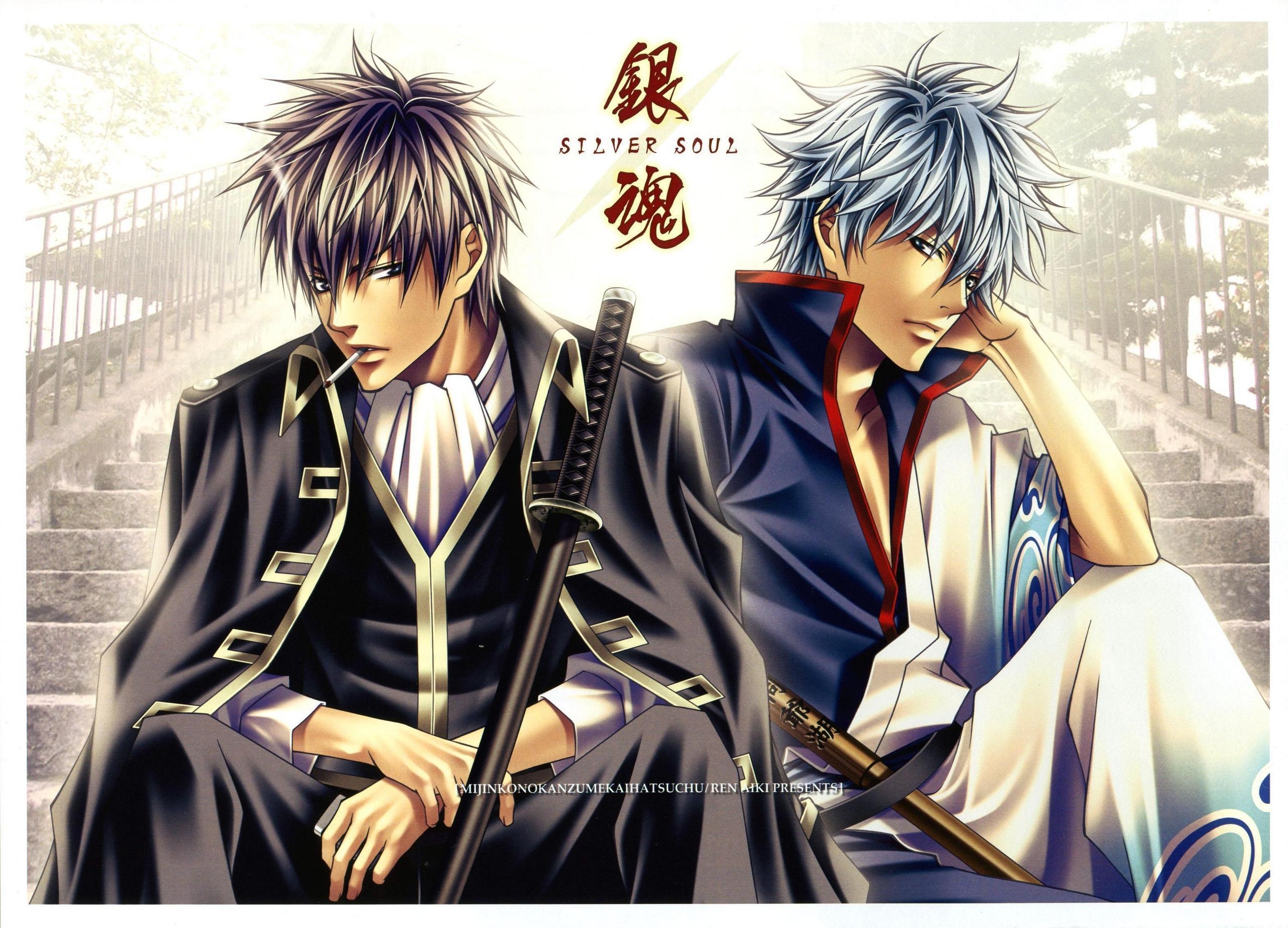 2560x1850 Gintama Gintoki and Hijikata, Desktop