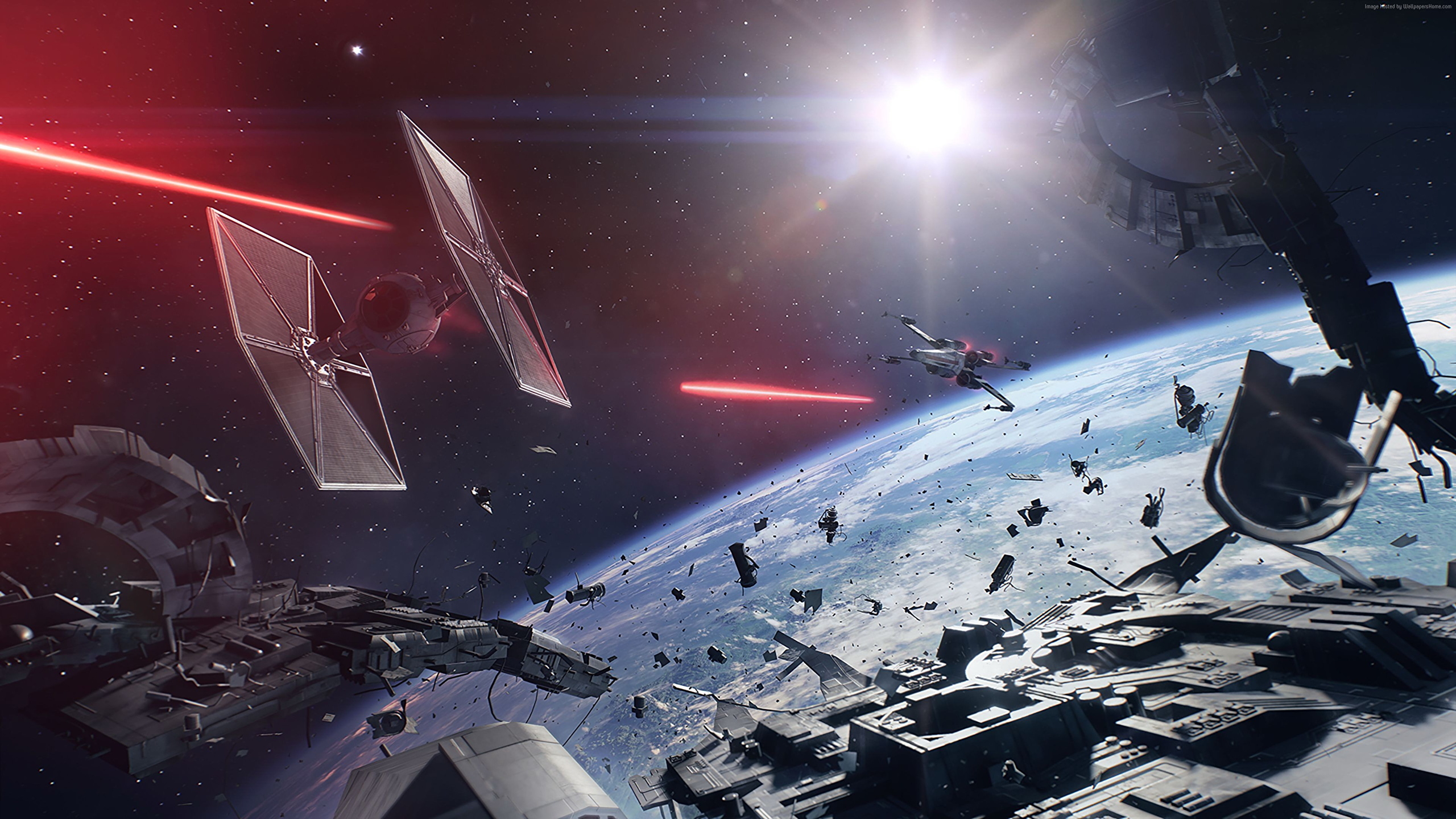 2560x1440 Desktop Wallpaper Star Wars: Battlefront II 2017 Starship, Desktop