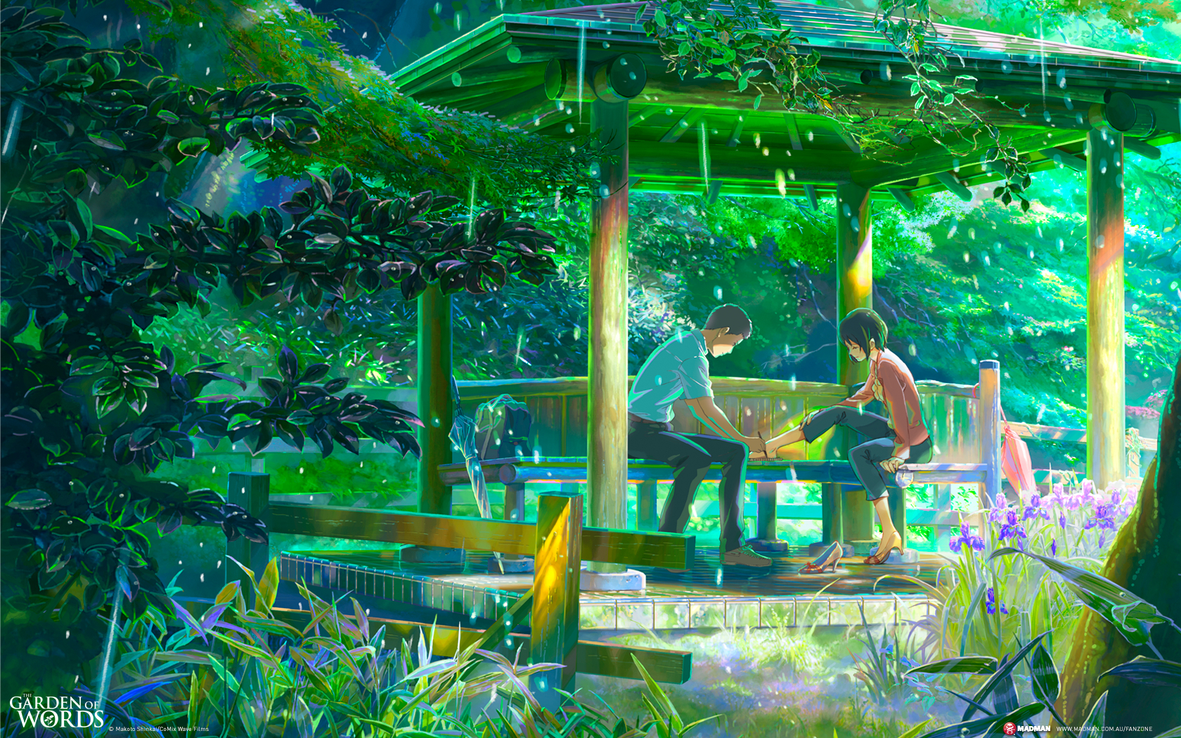 1680x1050 #The Garden of Words, #Makoto Shinkai, #rain wallpaper. Mocah HD Wallpaper, Desktop