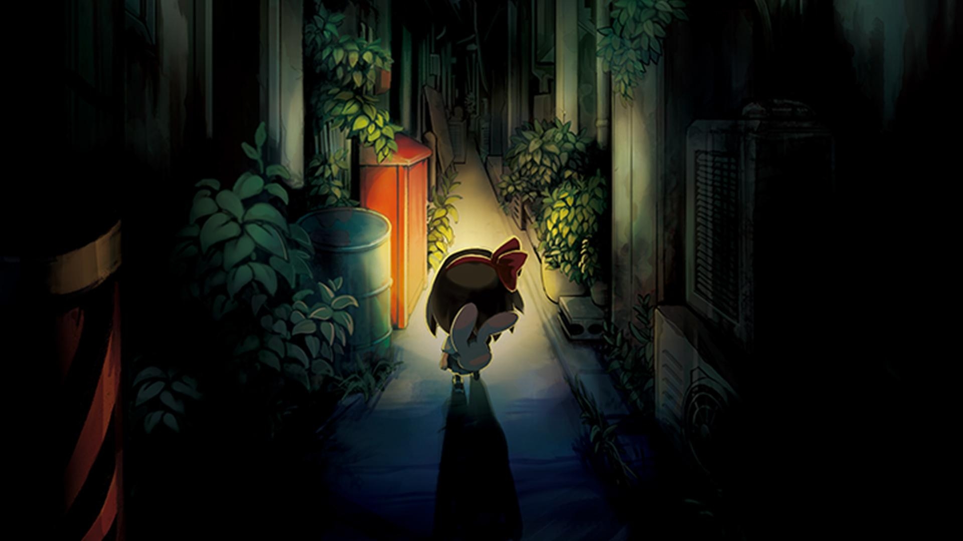 1920x1080 Alley. Wallpaper from Yomawari: Night Alone, Desktop