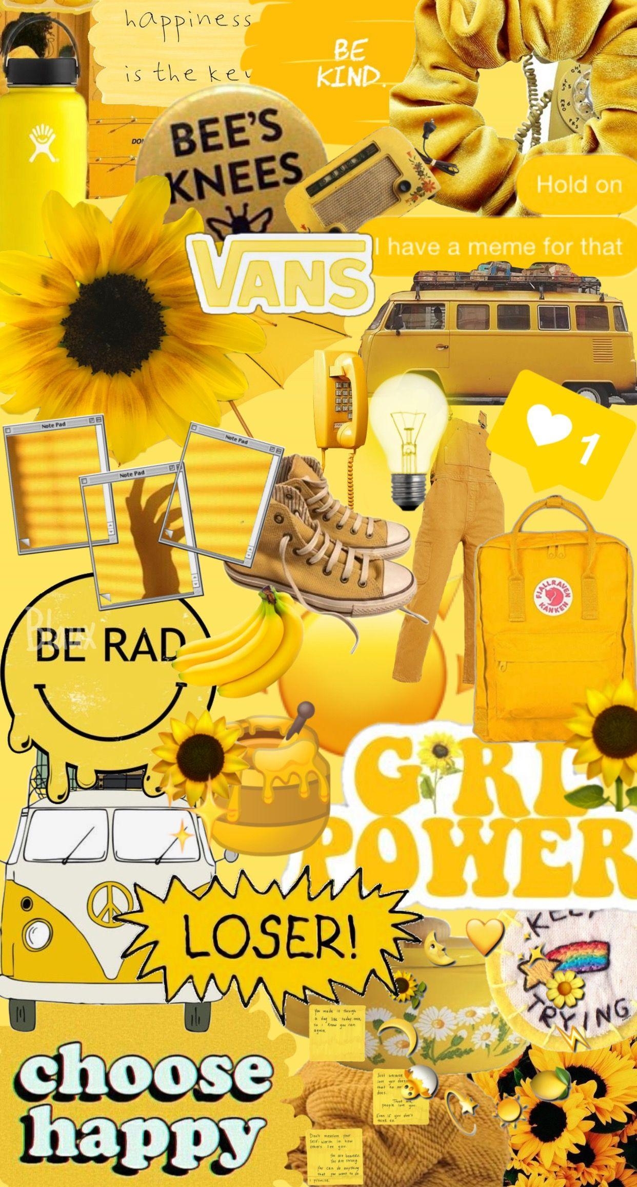 1250x2320 Aesthetic Wallpaper Stickers Sunflower Girl, Phone