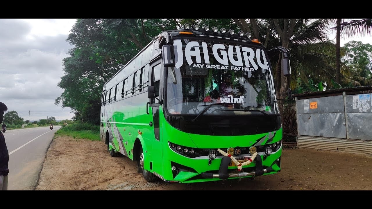 1280x720 JAI GURU Holidays.New Tourist bus in Trissur. Star bus, New bus, Bus, Desktop