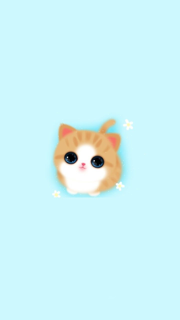 720x1280 Cute iPhone Wallpaper HD. Wallpaper iphone cute, iPhone wallpaper cat, Cute blue wallpaper, Phone