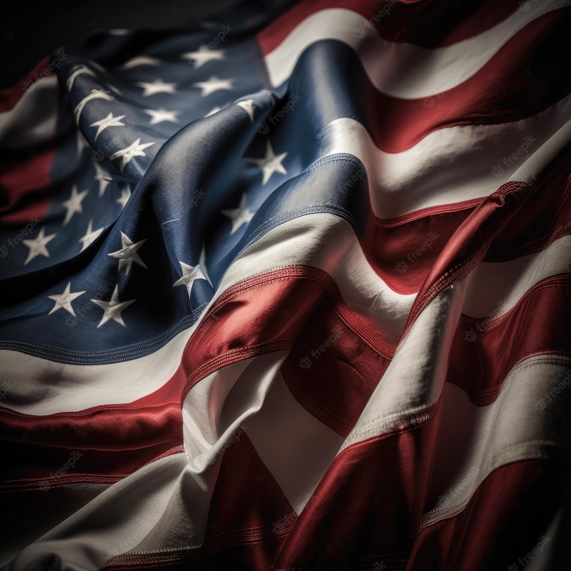 2000x2000 American Flag Wallpaper Image, Phone