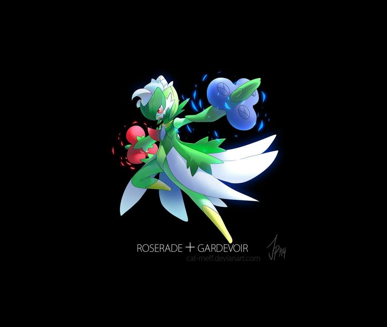 1280x1080 Roserade + Gardevoir. Straight Outta Johto. pokemon, Desktop