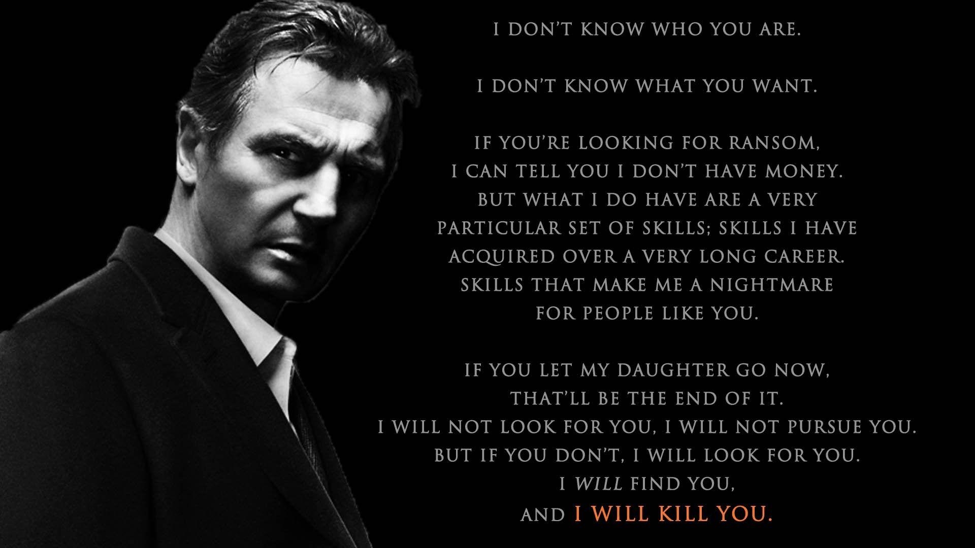 1920x1080 Taken Liam Neeson BW Black actor face men males text dark, Desktop