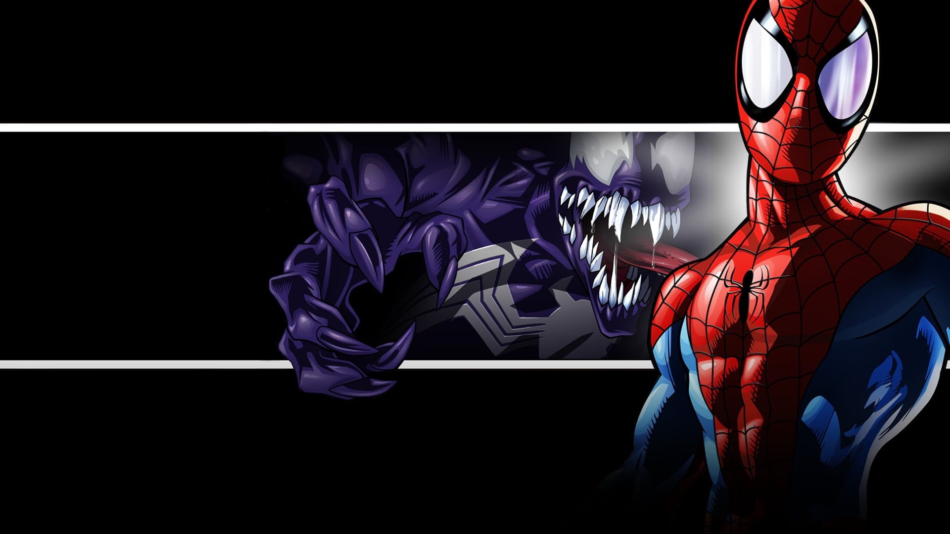 1920x1080 Spider Man And Venom 3D Poster HD Wallpaper, Desktop