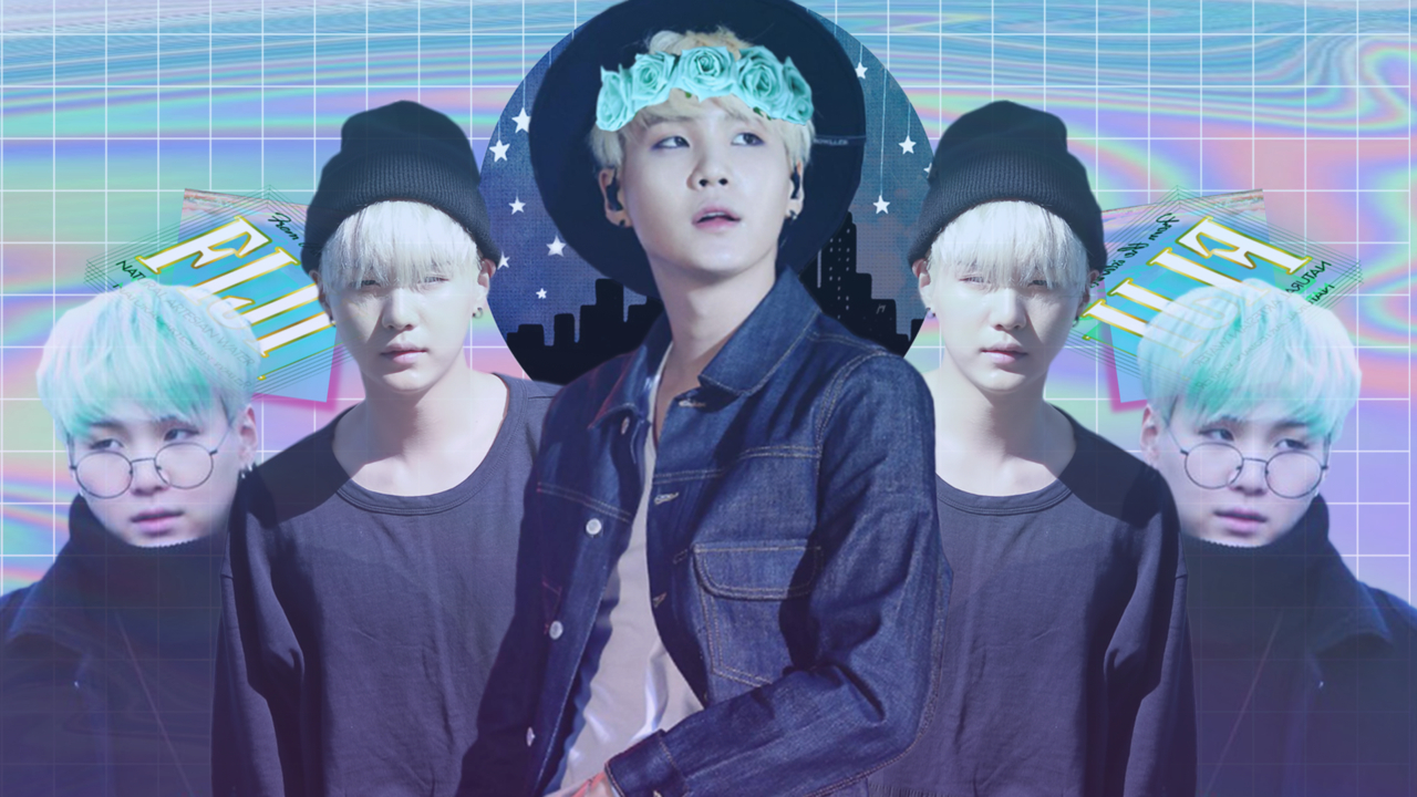 1280x720 Aesthetic BTS Wallpaper. Suga. Bts papel de parede, Wallpaper, Cozinha preta e branca, Desktop