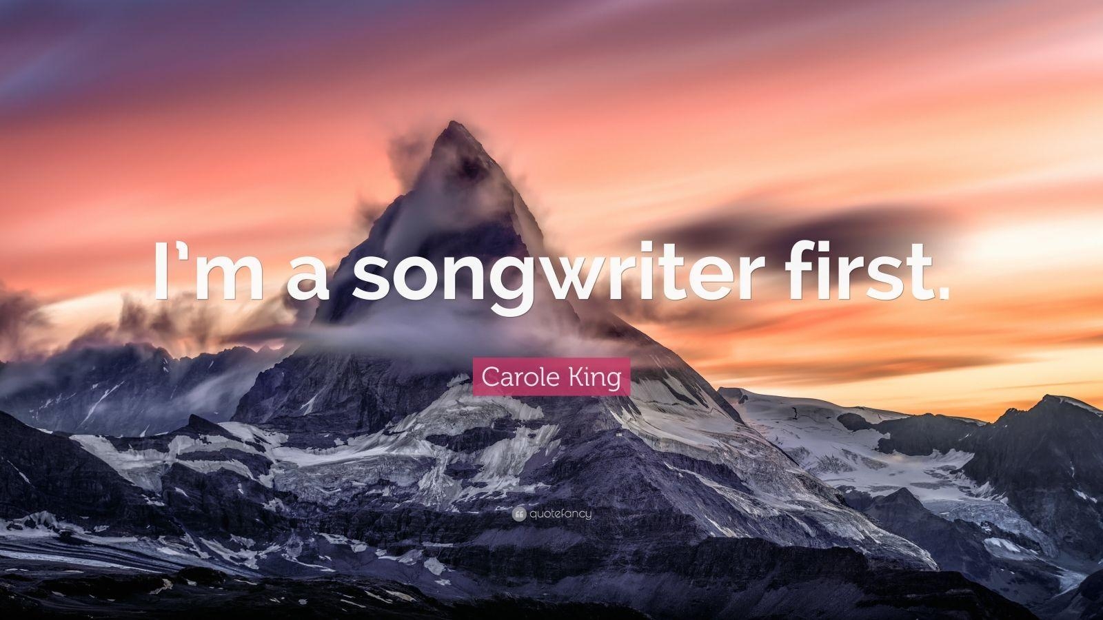 1600x900 Carole King Quote: “I'm a songwriter first.” (7 wallpaper), Desktop