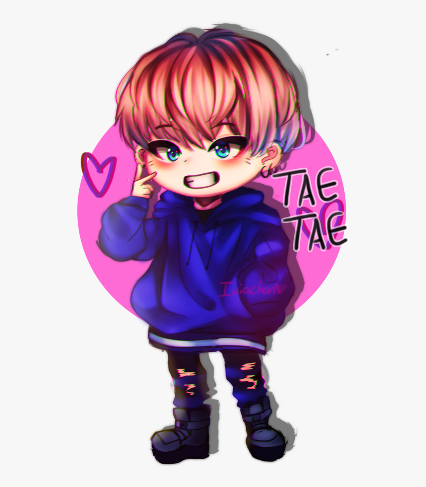 860x990 Bts Taehyung Chibi V Anime Chibi, HD Png Download, Phone