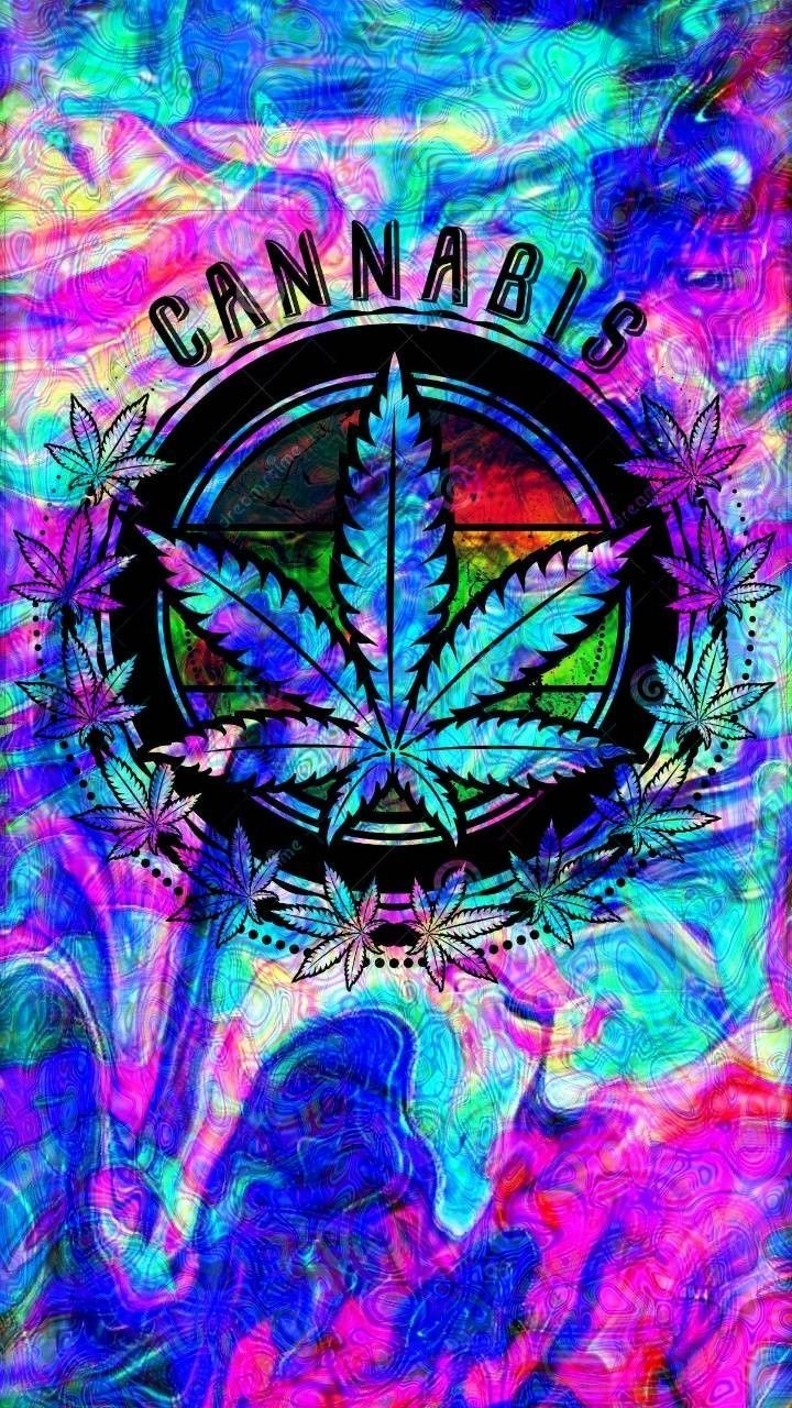 720x1280 Galaxy Trippy Weed Wallpaper, Phone