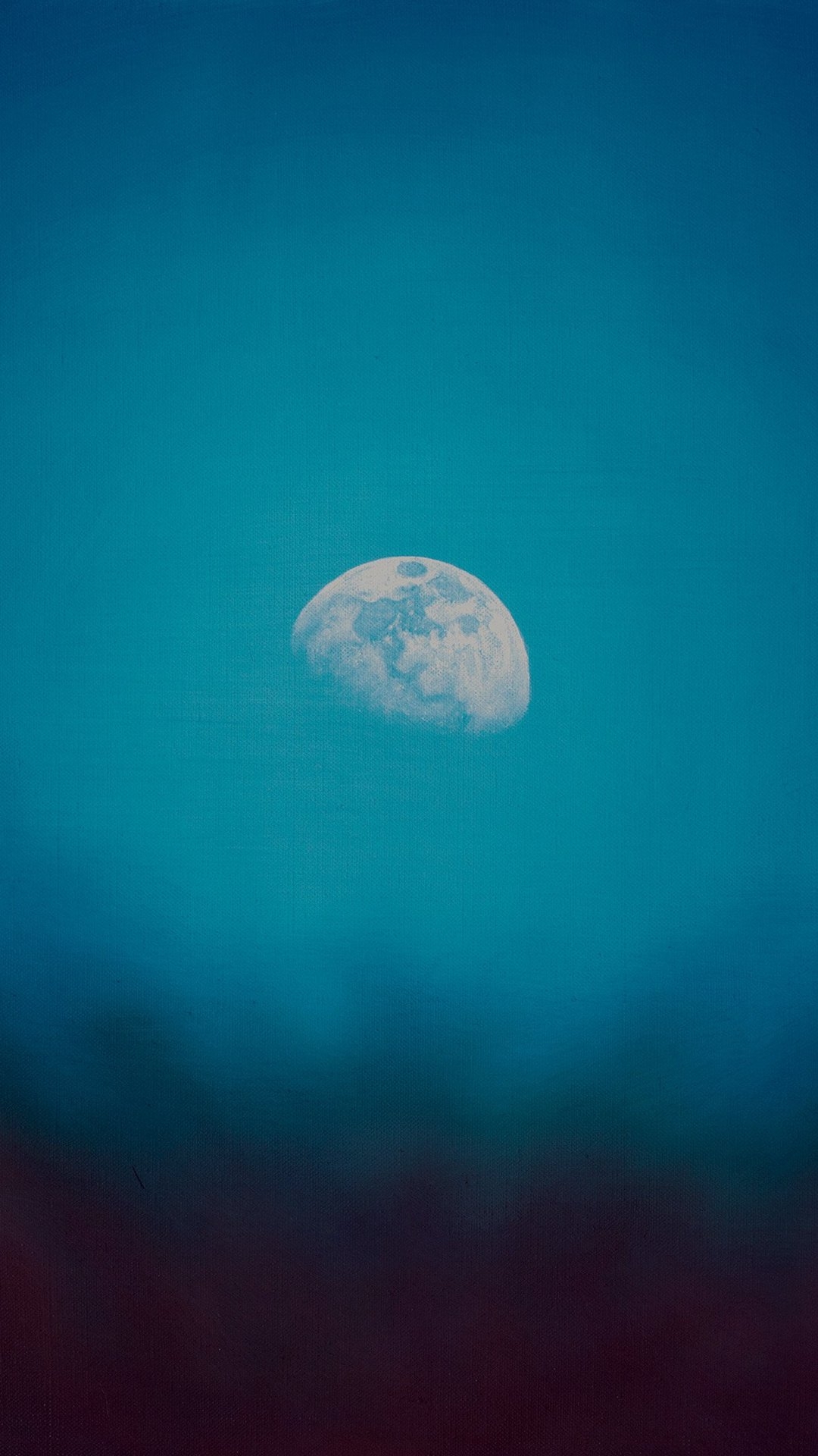 1080x1920 Moon Rise Day Nature Blue Dark Night Green iPhone 8, Phone