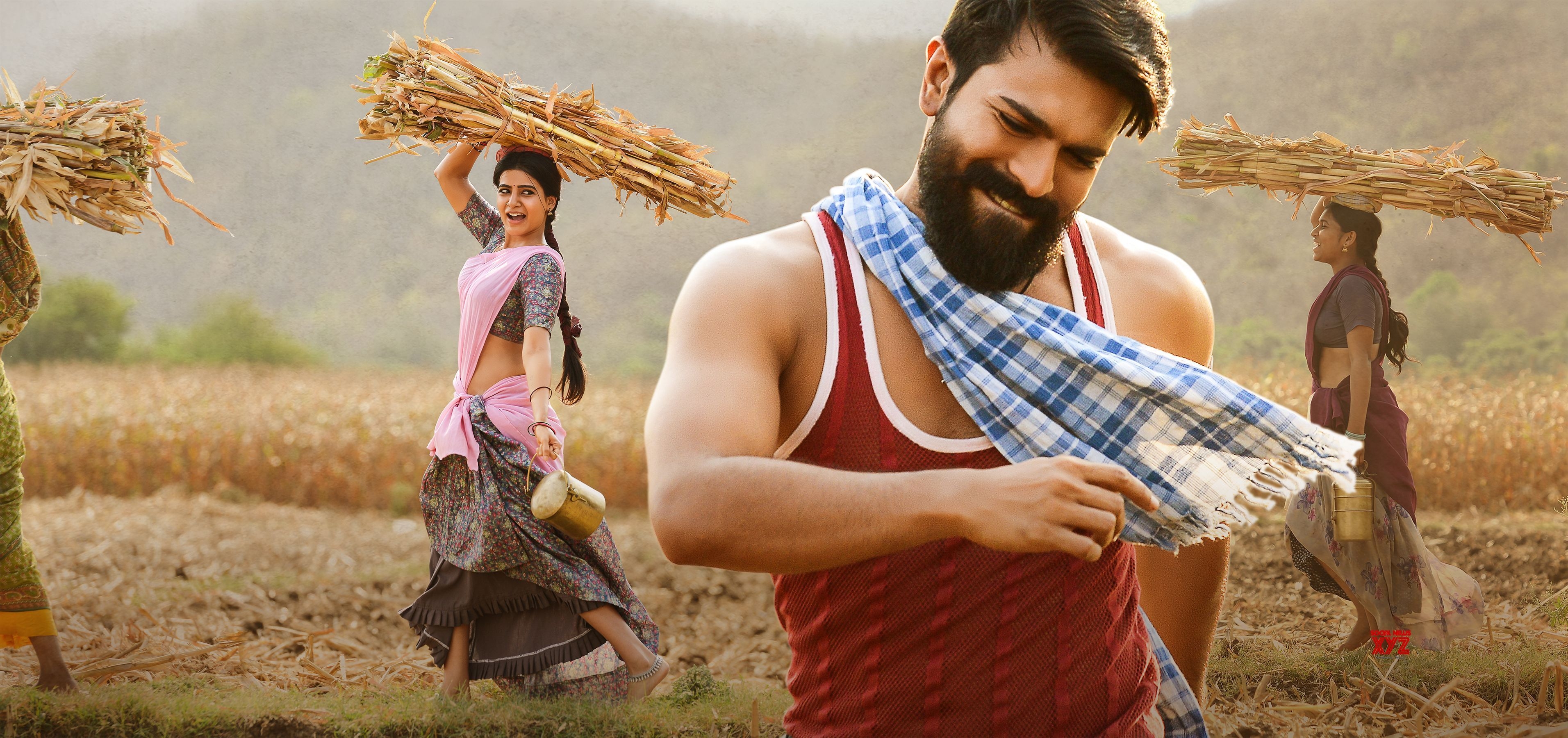 3830x1800 #Samantha, #Rangasthalam, K, # #Ram Charan, Dual Screen