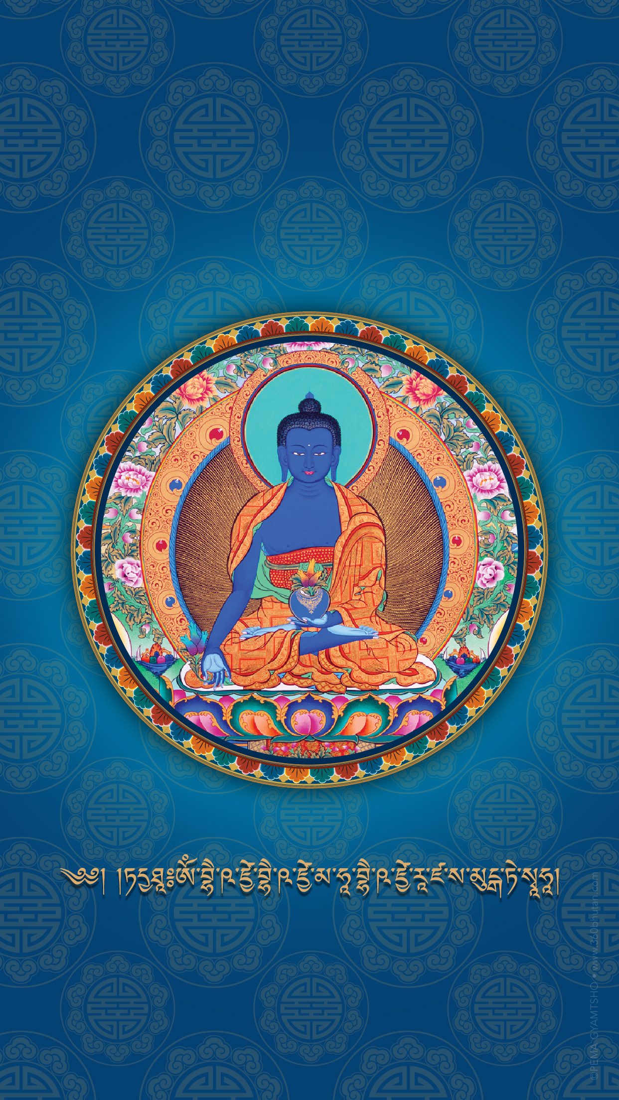 1250x2210 Medicine Buddha, Phone