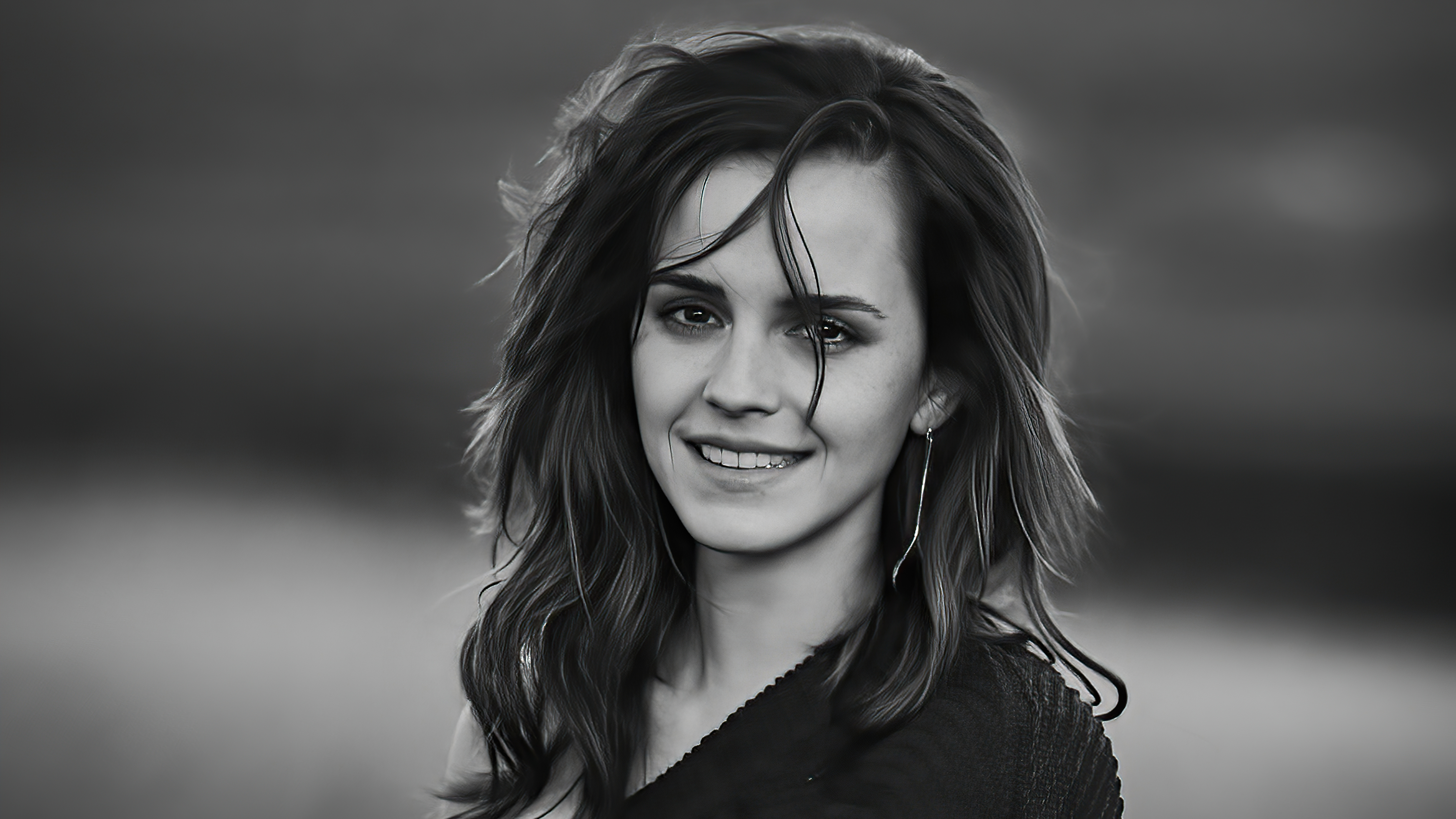 5120x2880 Emma Watson Monochrome 5k, HD Celebrities, 4k Wallpaper, Image, Background, Photo and Picture, Desktop