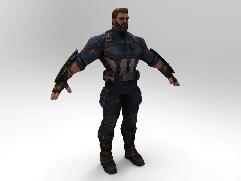 1030x770 Captain America 3D Model, Desktop