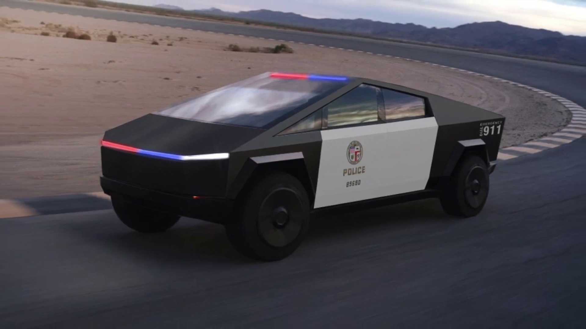 1920x1080 Tesla Cybertruck Could Be Perfect For Police, Fire, Water, Desktop