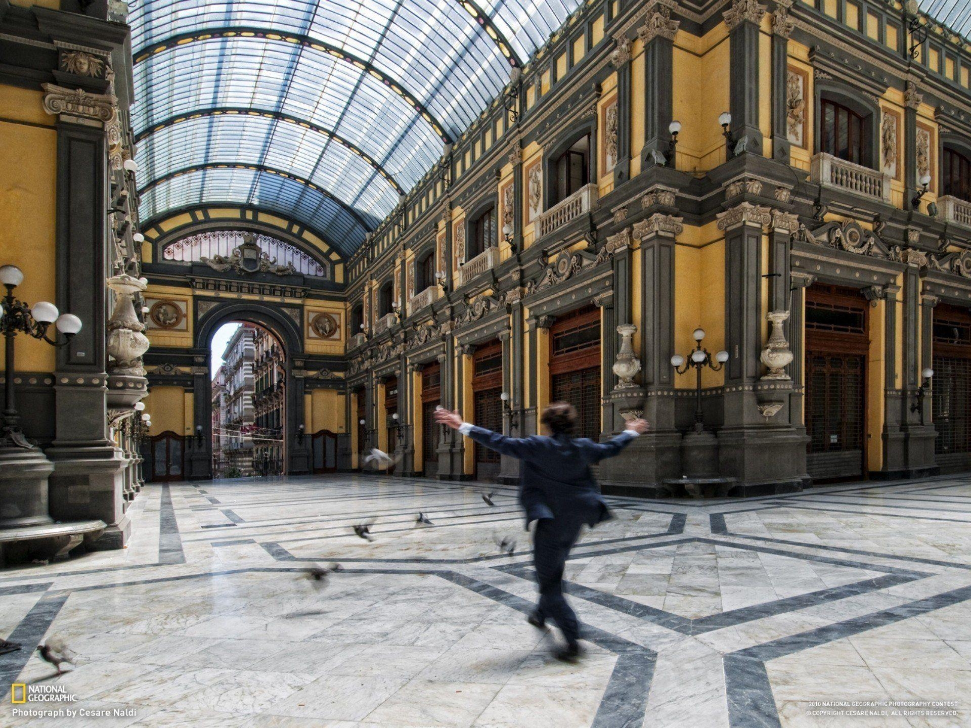 1920x1440 Architecture National Geographic Italy pigeons Naples wallpaper, Desktop