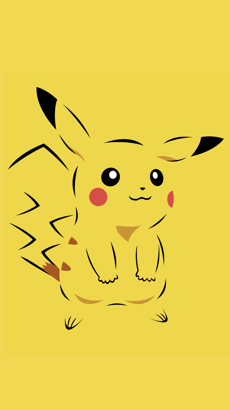 750x1340 Pokemon on iPhone with Pikachu Character Wallpaper. Wallpaper Download. High Resolution Wallpaper, Phone