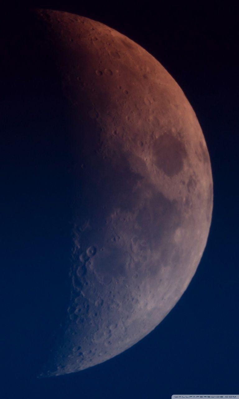 770x1280 Moon increasing, Half Moon ❤ 4K HD Desktop Wallpaper for 4K Ultra, Phone