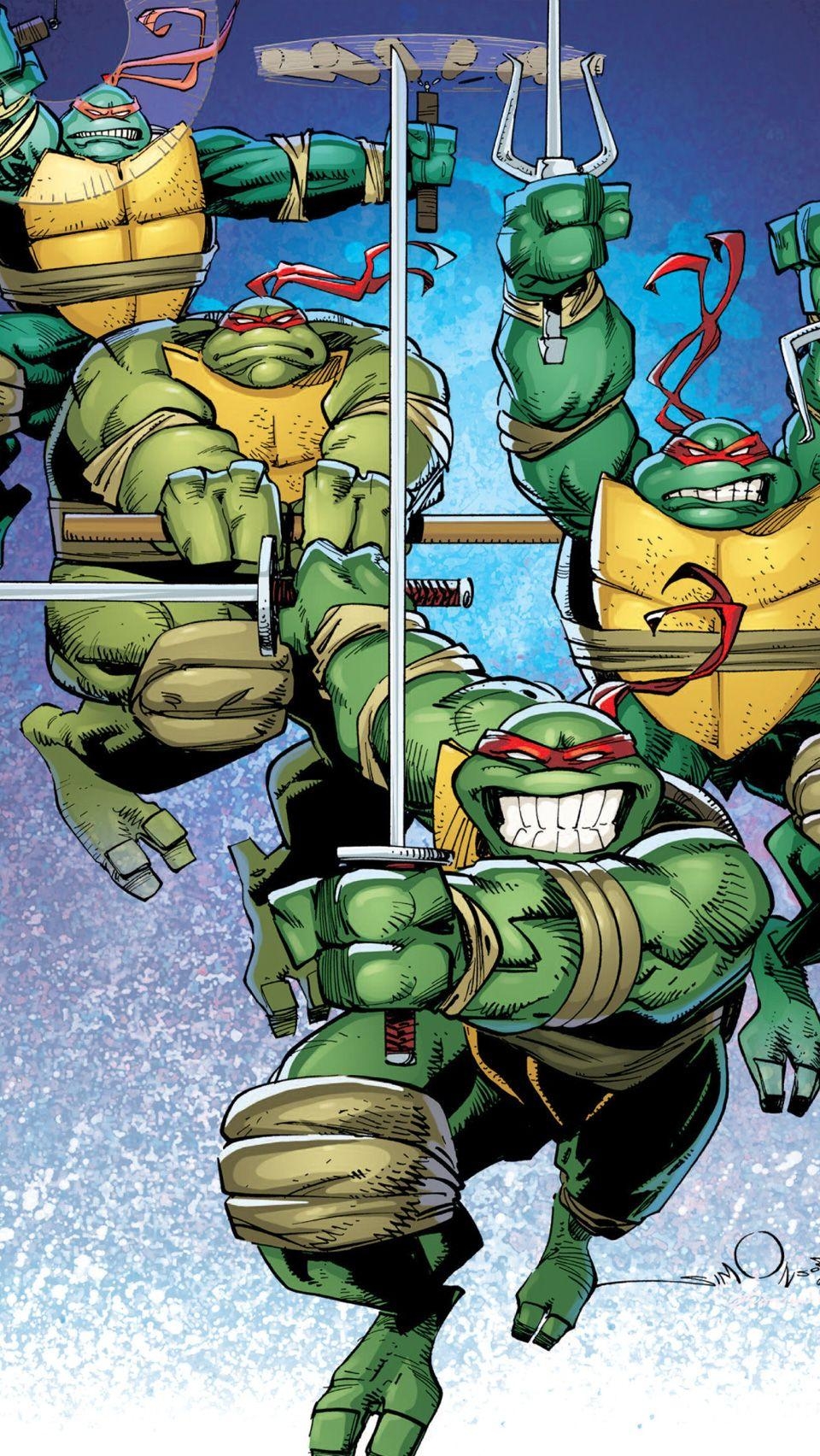 960x1710 Teenage Mutant Ninja Turtles Idw Comic Iphone Wallpaper Laser Time 02, Phone