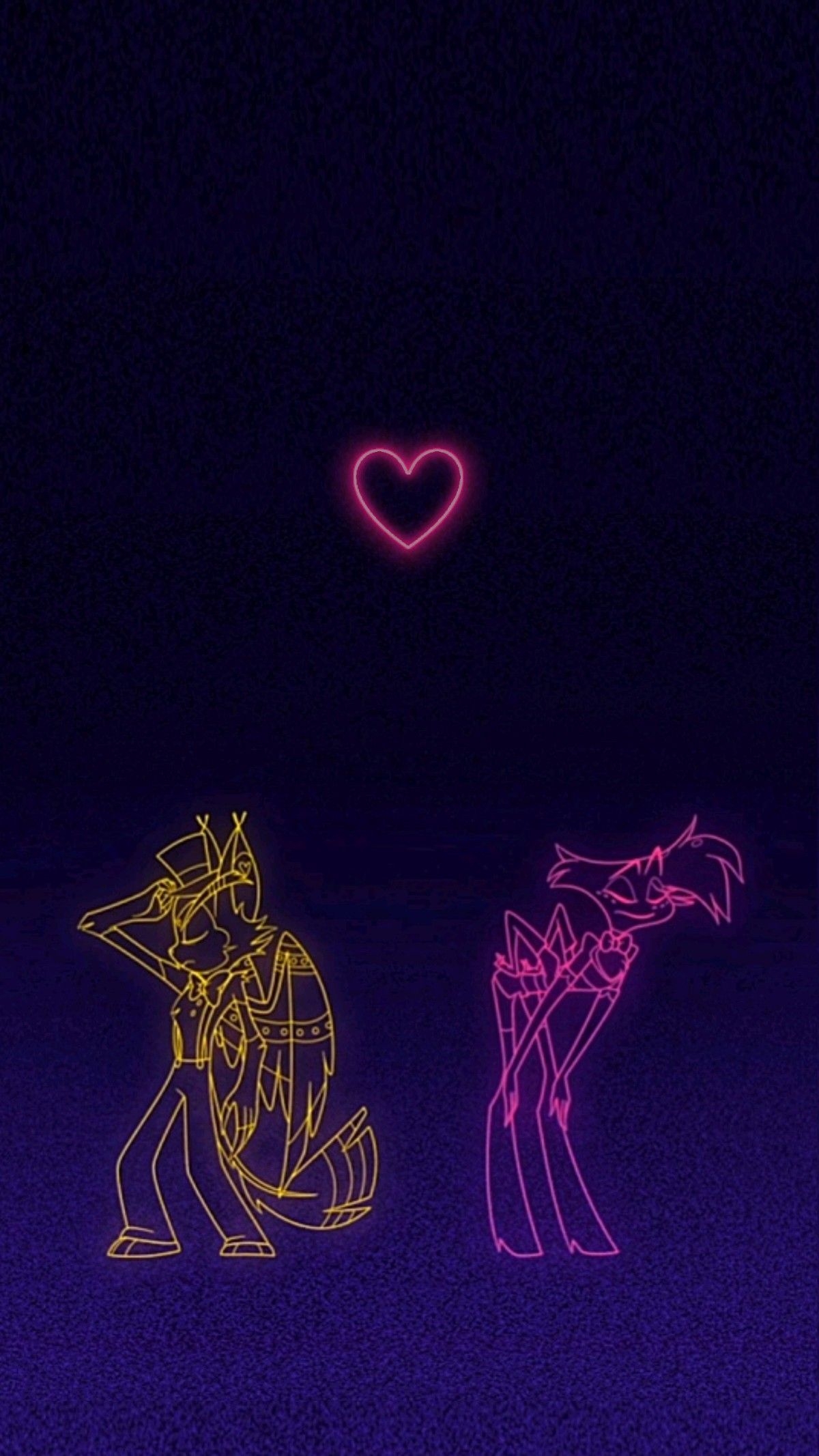 1200x2140 Neon Heart HuskerDust Wallpaper in 2024, Phone