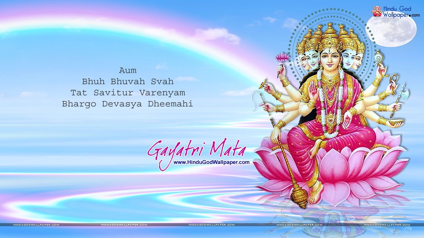 1370x770 Maa Gayatri Maa of god, Desktop