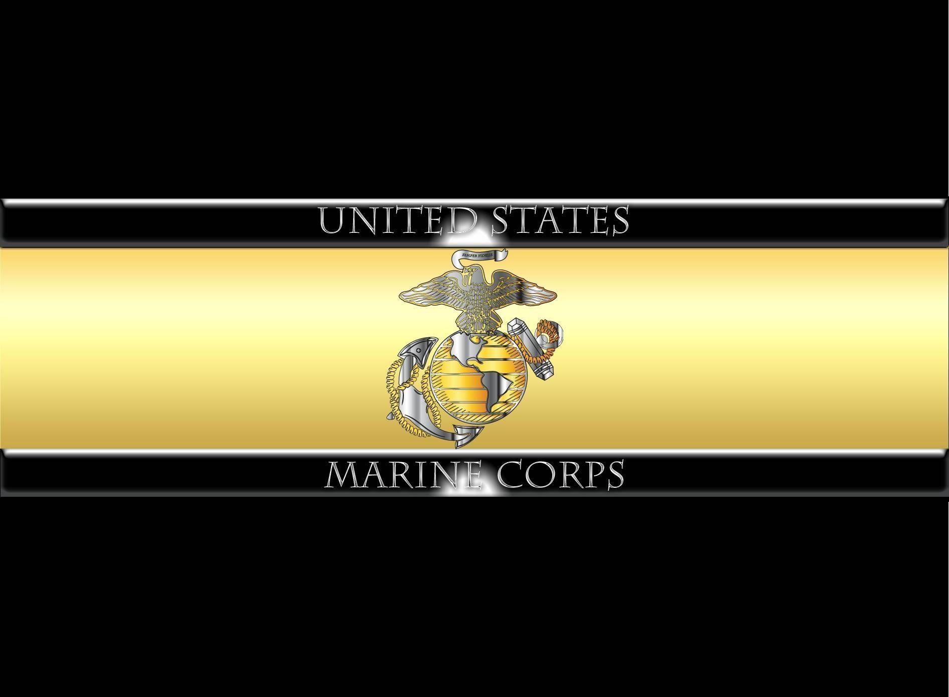 1900x1390 USMC Logo Gold Wallpaper taken from US Marine Corps Wallpaper, Desktop