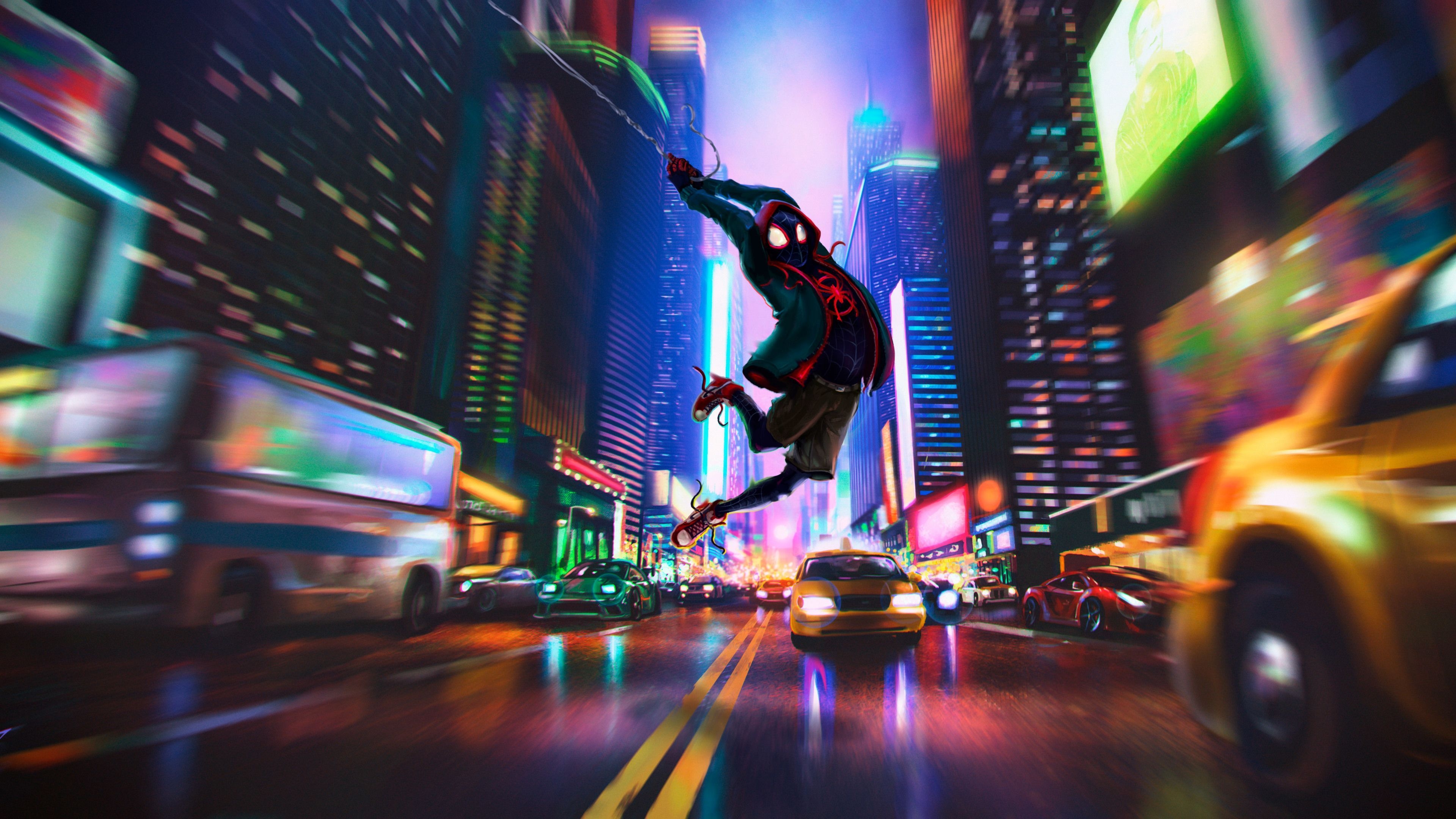 3840x2160 Spider Man: Into The Spider Verse 4k Wallpaper Free Spider Man: Into The Spider Verse 4k Background, Desktop