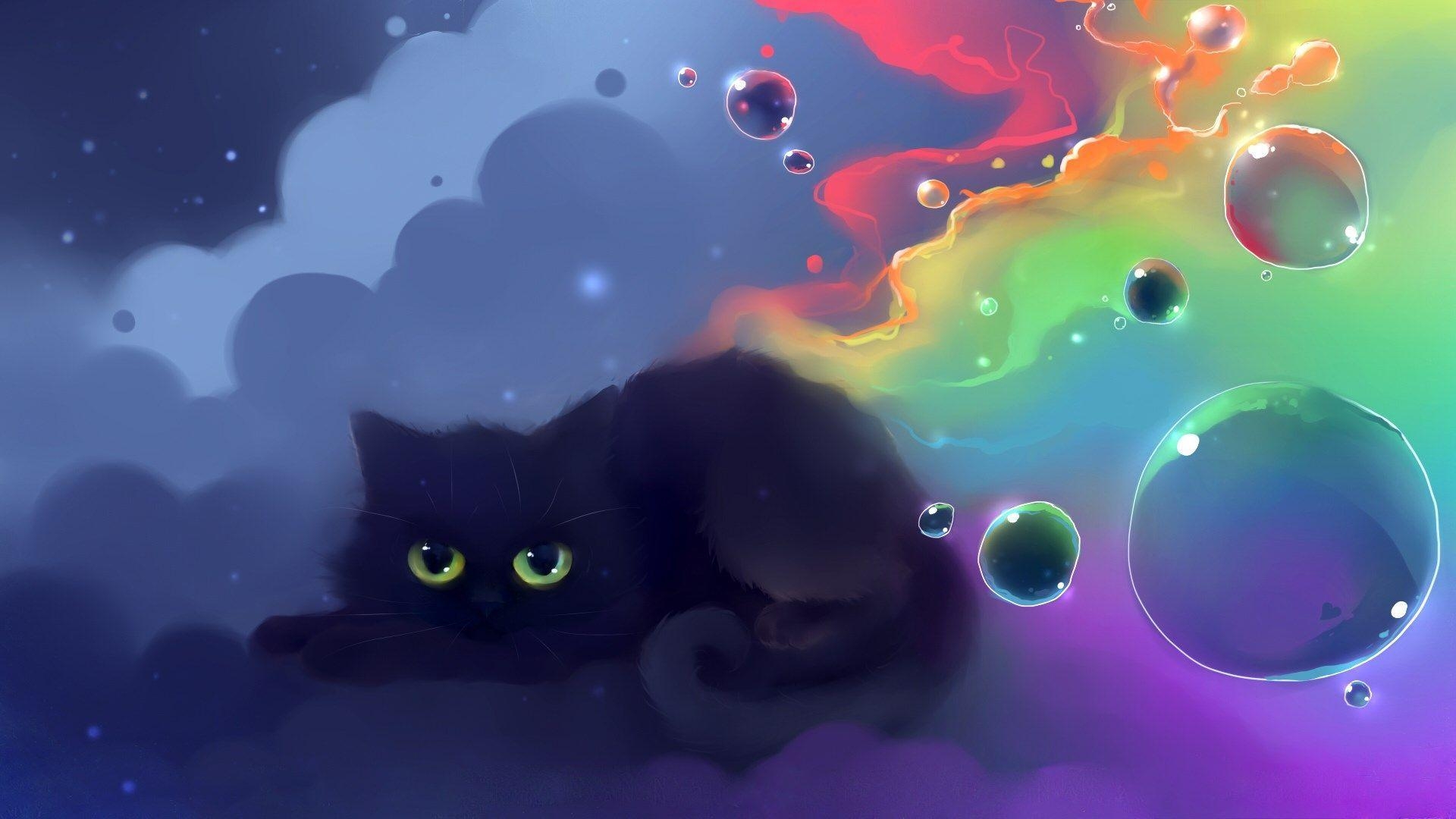 1920x1080 Anime Cat Wallpaper Free Anime Cat Background, Desktop