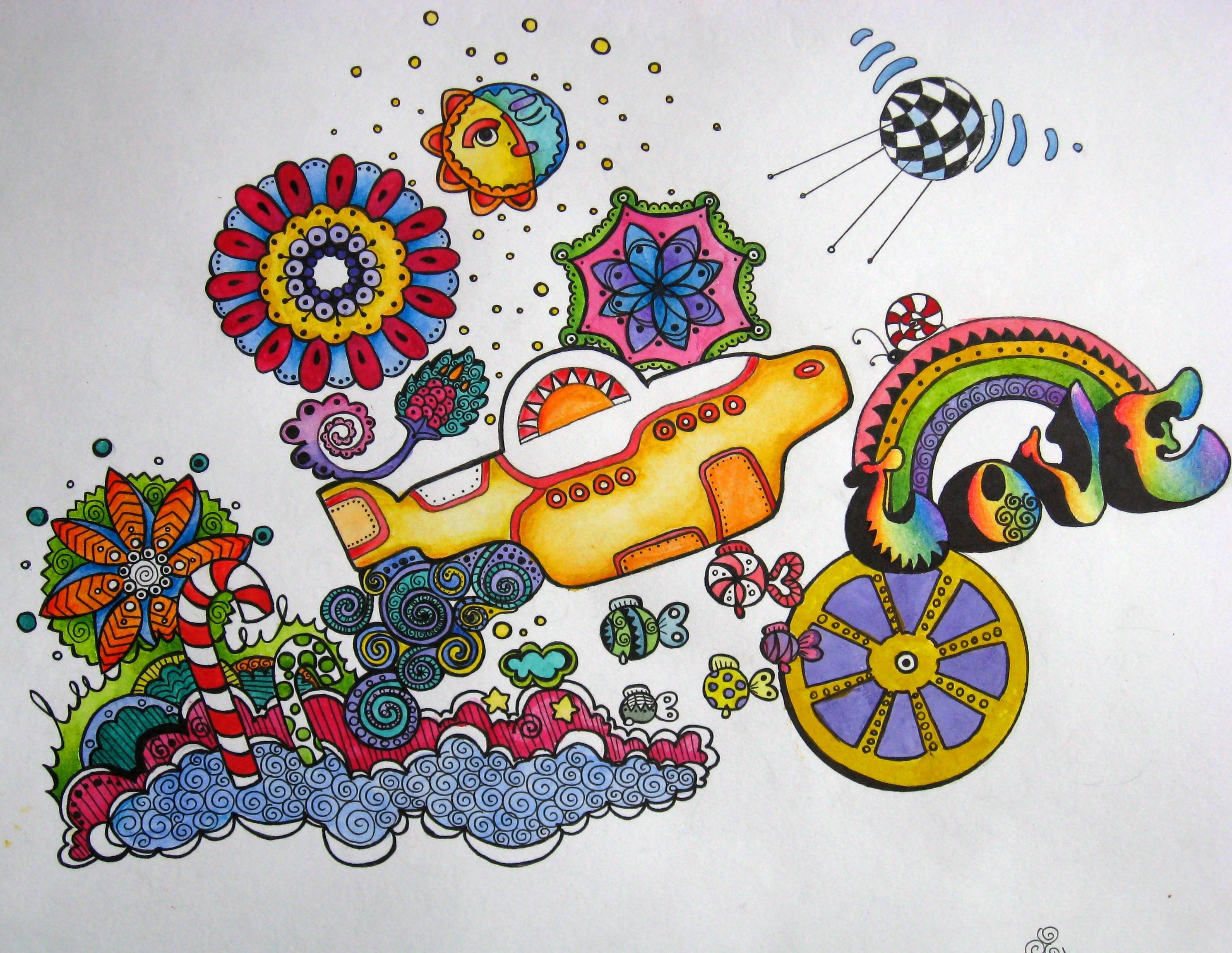 2980x2310 beatles yellow submarine wallpaper, Desktop