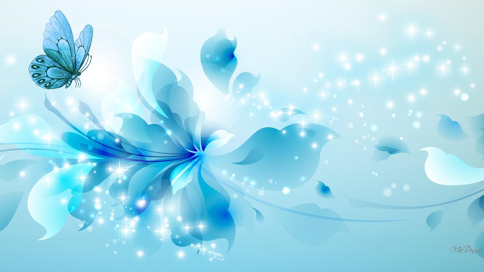 1920x1080 Cute Light Blue Flower Background - រូបភាពប្លុក, Desktop