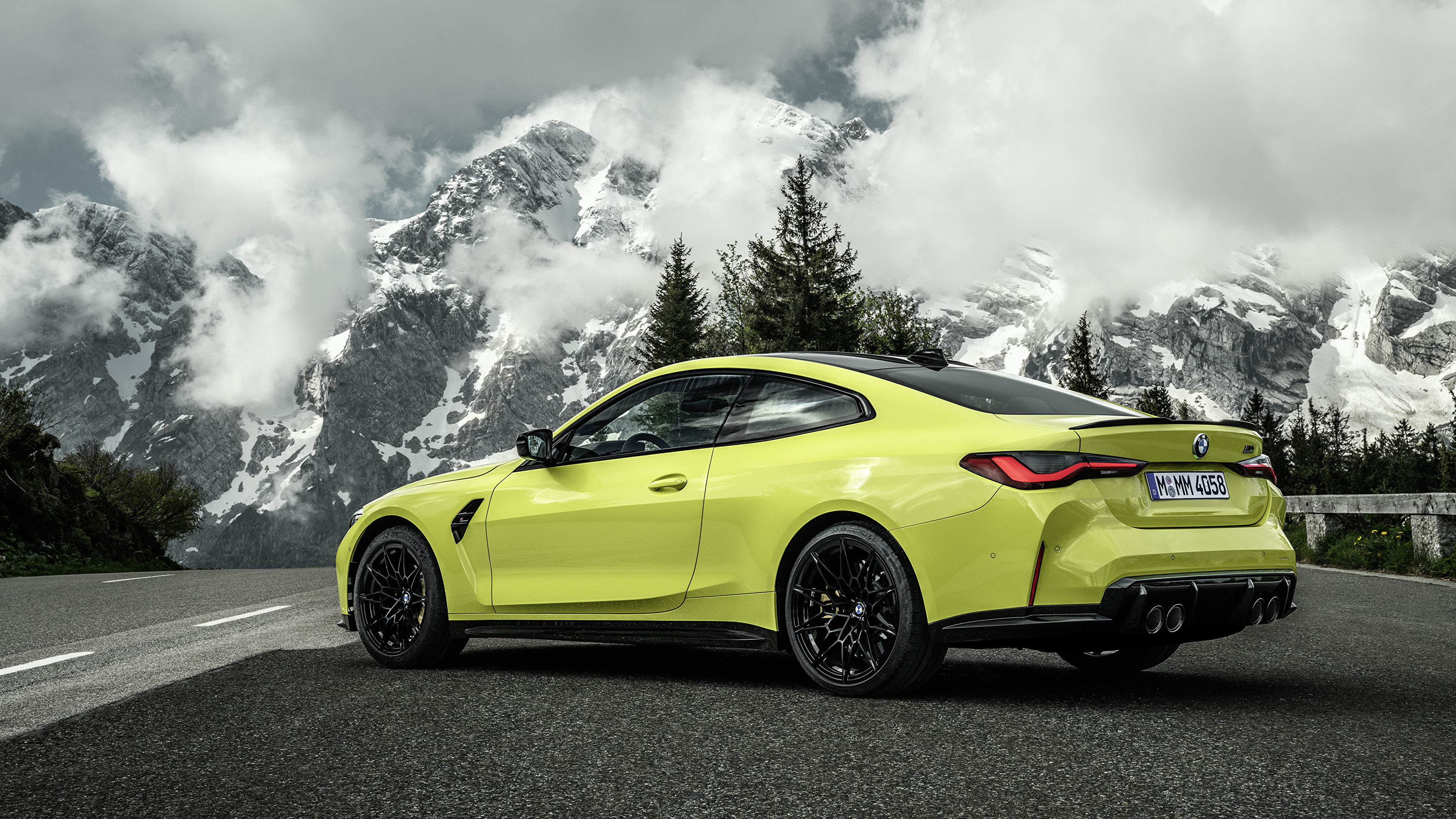 3840x2160 Wallpaper BMW M4 Competition, (G82), 2020 Coupe Nature, Desktop