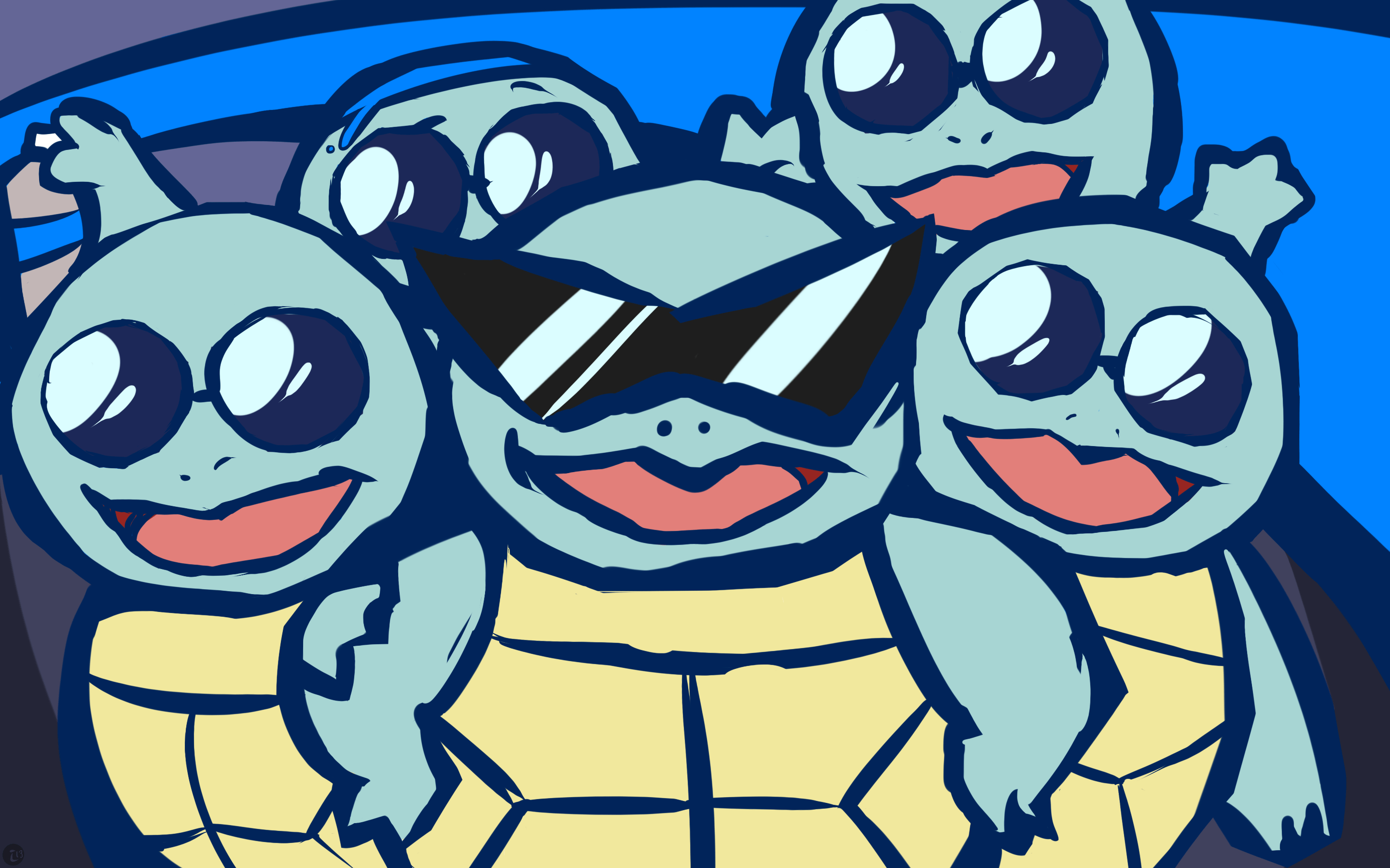 2880x1800 Pokemon Squirtle Squad Wallpaper, Desktop